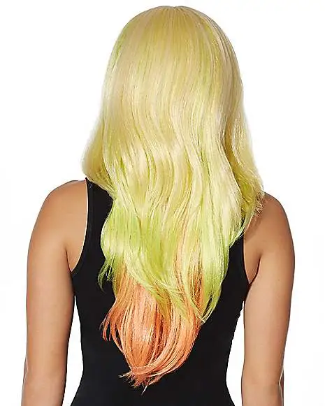 Adult Rainbow Ombre Wig 2 Adult Rainbow Ombre Wig - Image 2