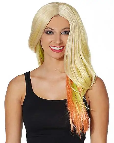 Adult Rainbow Ombre Wig 3 Adult Rainbow Ombre Wig - Image 3