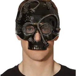 Steampunk Skull Half Mask