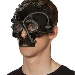 Steampunk Skull Half Mask -Spirit Spooky Store 07392665 c