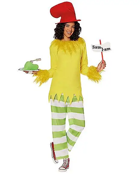Adult Sam I Am Costume - Dr. Seuss 1 Adult Sam I Am Costume - Dr. Seuss