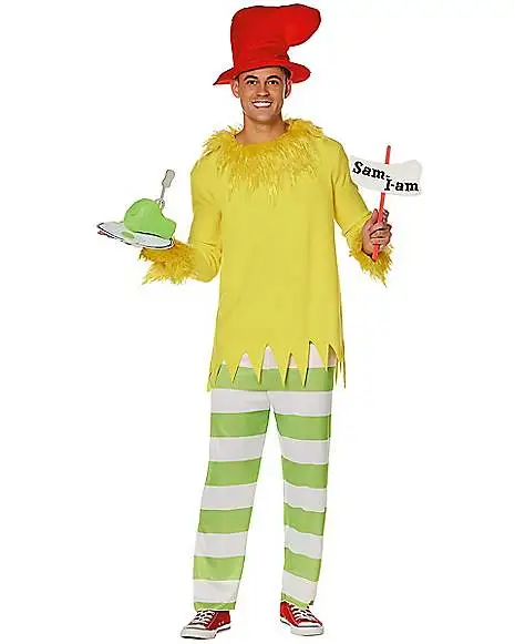 Adult Sam I Am Costume - Dr. Seuss 3 Adult Sam I Am Costume - Dr. Seuss - Image 3