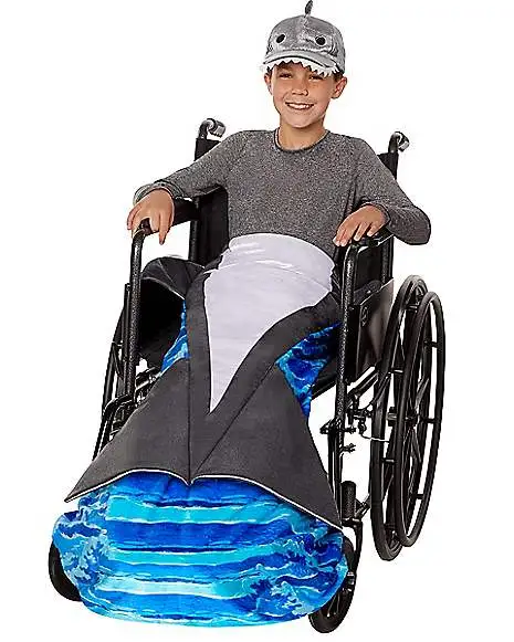 Kids Shark Wheelchair Costume 1 Kids Shark Wheelchair Costume