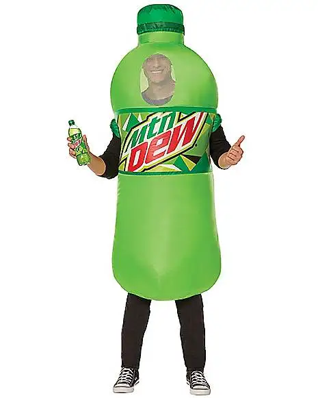 Adult Mountain Dew Inflatable Costume 1 Adult Mountain Dew Inflatable Costume