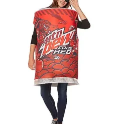 Adult Code Red Costume - Mountain Dew -Spirit Spooky Store 07656531 c