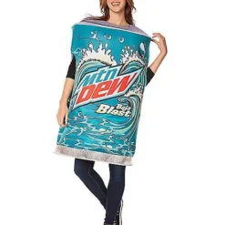 Adult 3D Mountain Dew Baja Blast Costume -Spirit Spooky Store 07656556 c