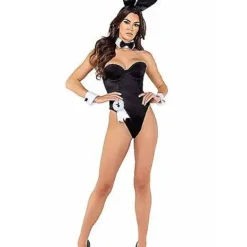 Playboy Bunny Bodysuit Outfit - Black